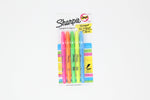 Sharpie Highlighter 5 ct (4+1), Narrow Chisel, Assorted Color, Smear Guard - KB School Supply