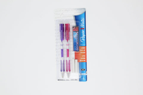 Paper Mate ClearPoint Mechnical Pencils 2 ct, 0.7mm HB #2 Purple, Pink - KB School Supply